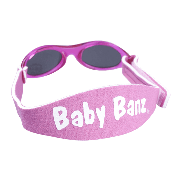 Baby Banz / Kidz Banz solglasögon för barn och baby. Klassisk rosa.