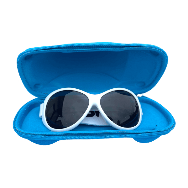 Fodral, klut och uppbevaringspåse till solglasögon - Blå bil