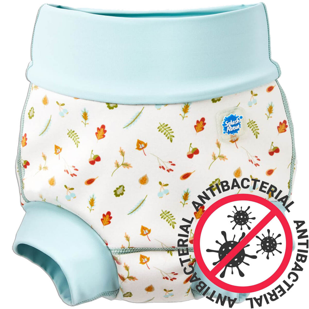 Babysvømming badebukse med bakteriedrepende innerbleie - Happy Nappy DUO™ Little acorns