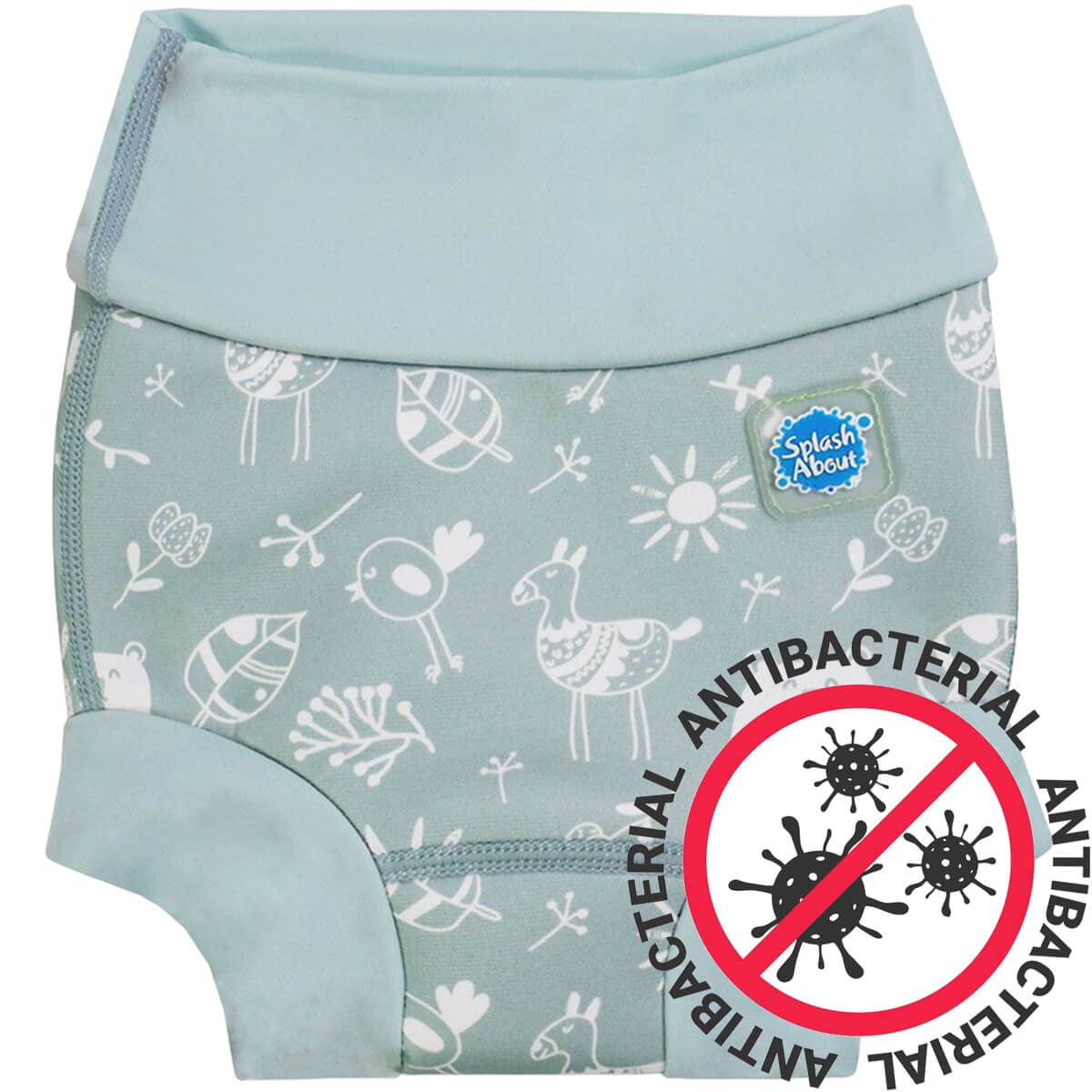 Babysvømming badebukse med bakteriedrepende innerbleie - Happy Nappy DUO™ Sunny bear