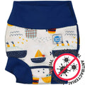 Babysvømming badebukse med bakteriedrepende innerbleie - Happy Nappy DUO™ Tug boats
