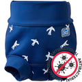 Babysvømming badebukse med bakteriedrepende innerbleie - Happy Nappy DUO™ White birds
