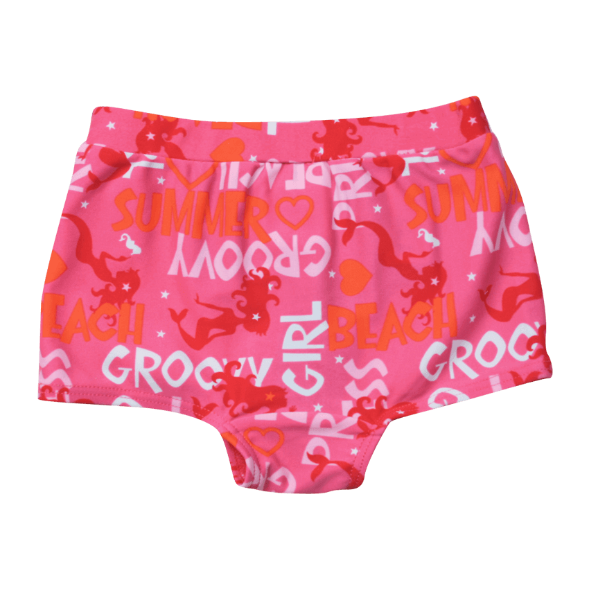 Badebukse rosa med UV-beskyttelse (Banz Pink Graffiti Shorts)