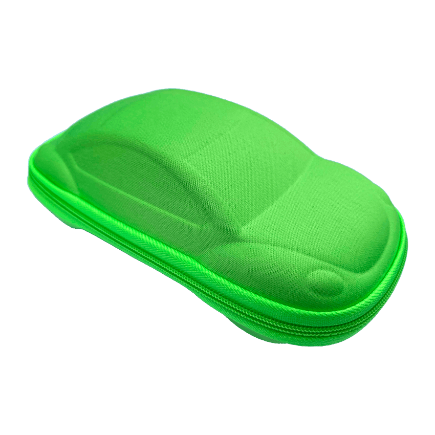 Brilleetui for barn - Grønn bil