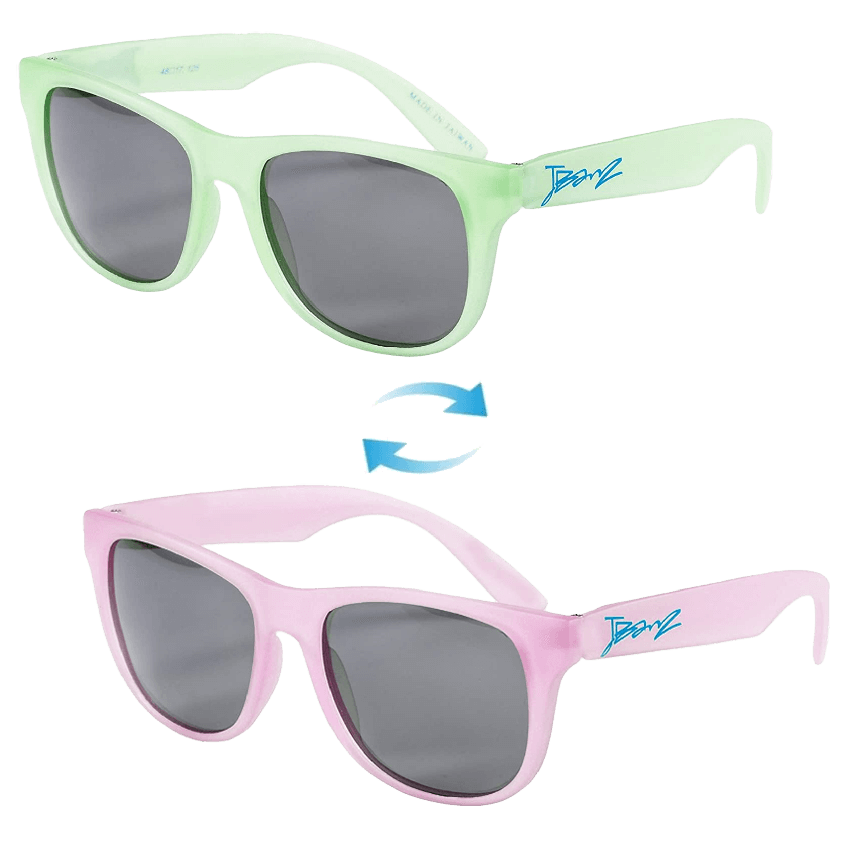 Solbriller som skifter farge i solen - Fra Grønne til Rosa