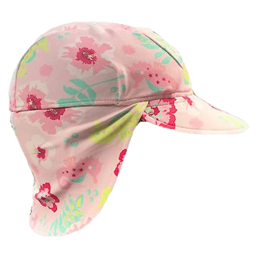 Solhatt UPF50 for barn og baby - Rosa blomster
