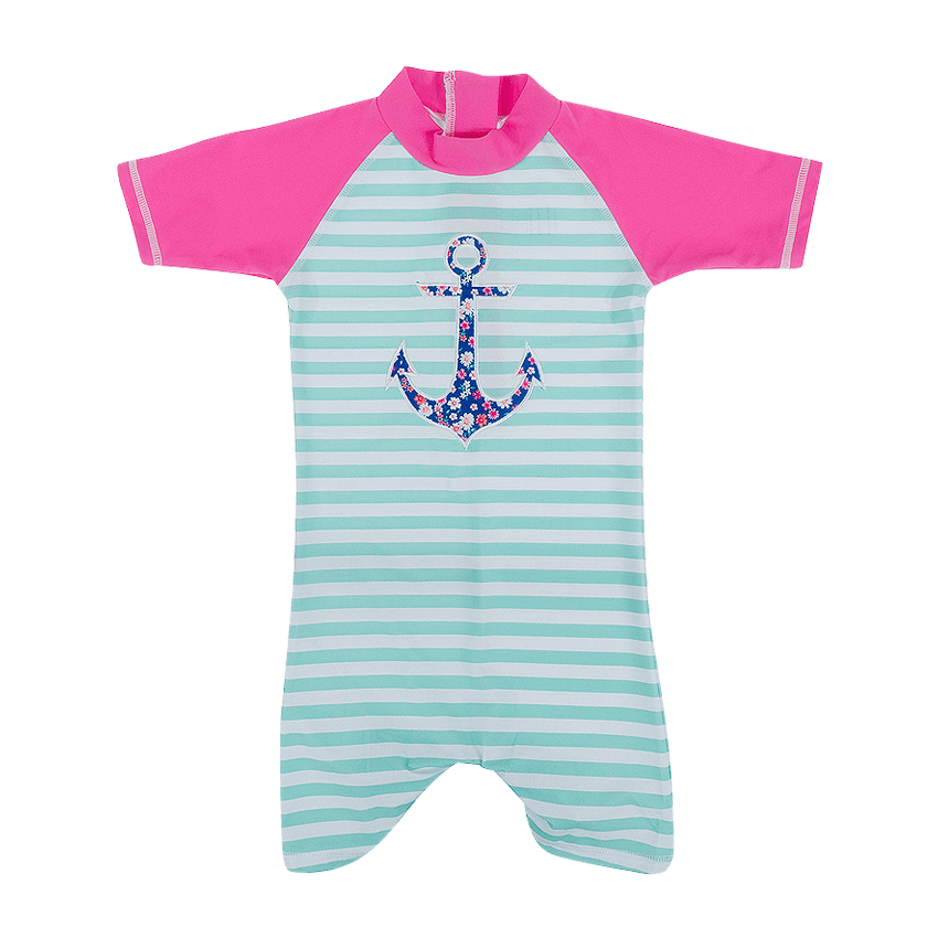 Banz UV-dräkt - Ankare Turkos och Rosa