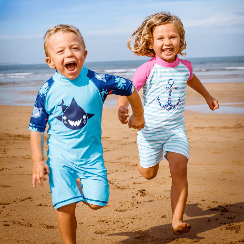 Banz UV-dräkt - Ankare Turkos och Rosa