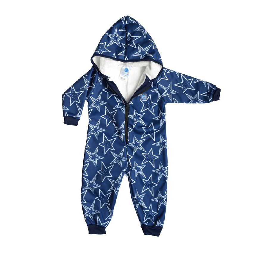 Supermyk og vanntett jumpsuit for barn og baby - Stars