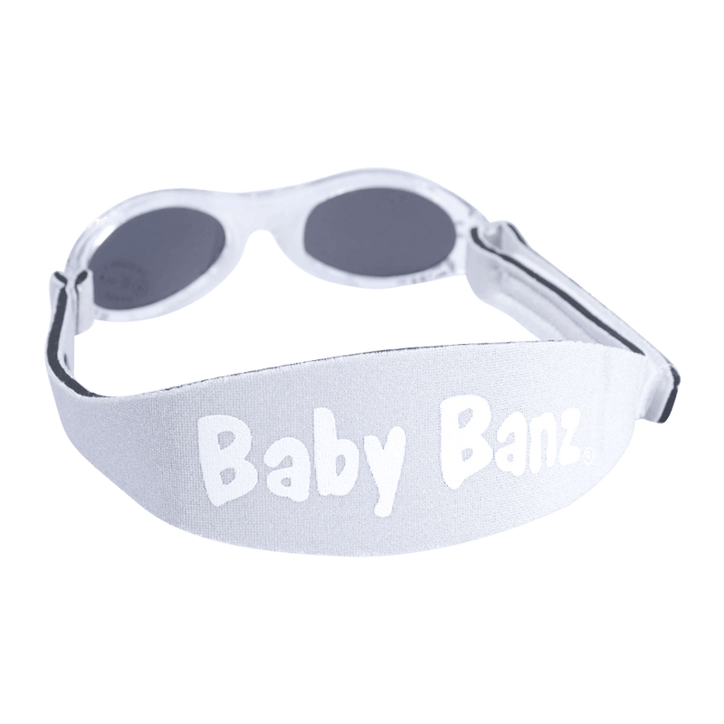 Baby Banz / Kidz Banz solglasögon för barn och baby. Silverfärgade.