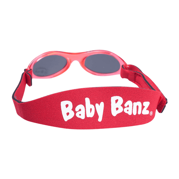 Baby Banz / Kidz Banz solglasögon för barn och baby. Klassisk röd färg.