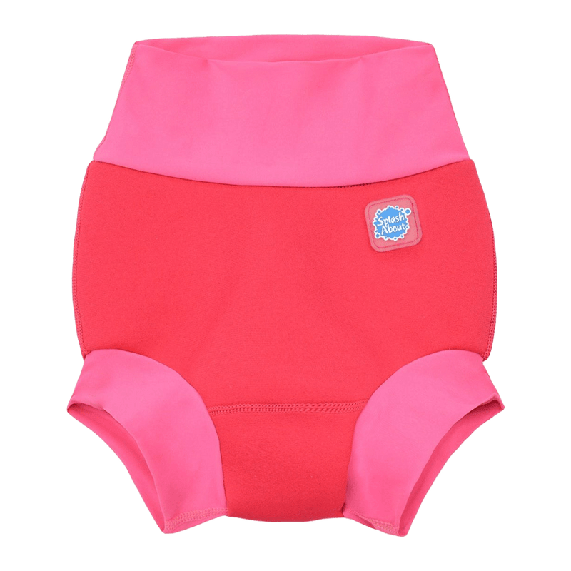 Badbyxa för babysim - Happy Nappy Pink Geranium