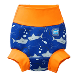 Badbyxa för babysim - Happy Nappy Shark Orange