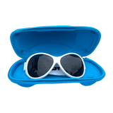 Fodral, klut och uppbevaringspåse till solglasögon - Blå bil