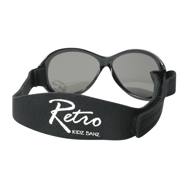 Retro Solglasögon för barn och baby - Svarta (Retro Banz Black)