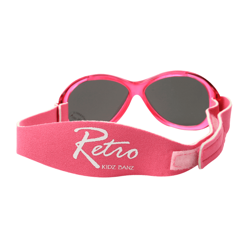 Retro Solglasögon för barn och baby - Rosa (Retro Banz Pink)