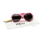 Retro Solglasögon för barn och baby - Rosa mönster (Retro Banz Pink Diva)