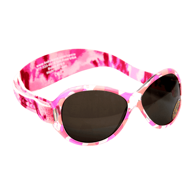 Retro Solglasögon för barn och baby - Rosa mönster (Retro Banz Pink Diva)
