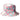 Solhatt med UPF50+ solbeskyttelse - Lys rosa med striper (Banz White check)