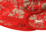 Solhatt med UV-beskyttelse - Røde Blomster (Banz Red Flowers)