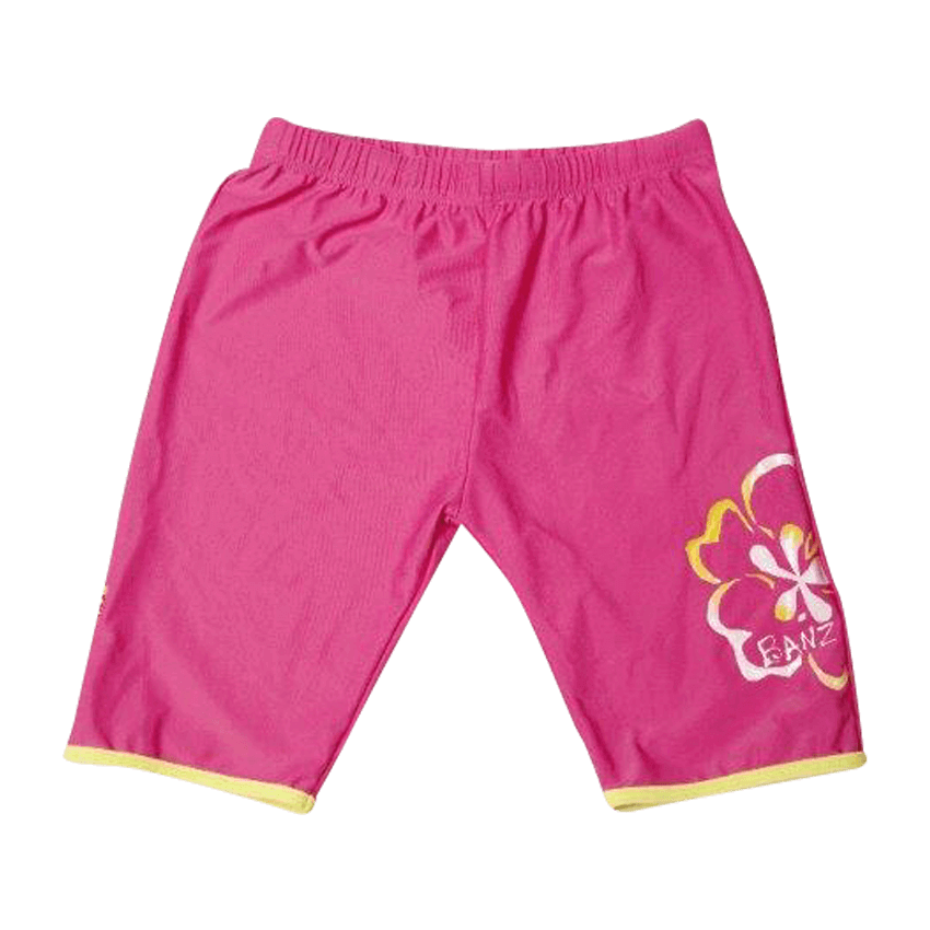 UV badbyxa i rosa och gult - Banz Sun Blossom Shorts